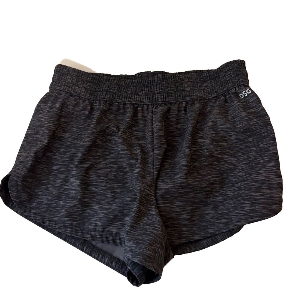 DSG Shorts Women's Small Black Lined Active Athletic Pull On Heather